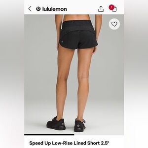 Lululemon speed up shorts